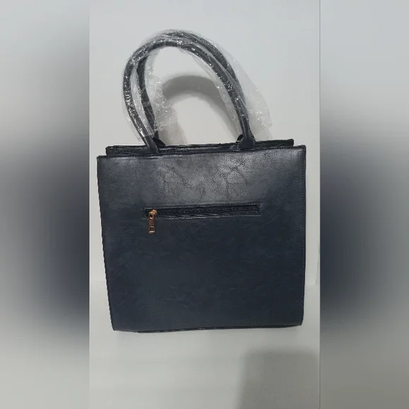 Queen Bee Large Handbag Navy Blue - Picture 3 of 3